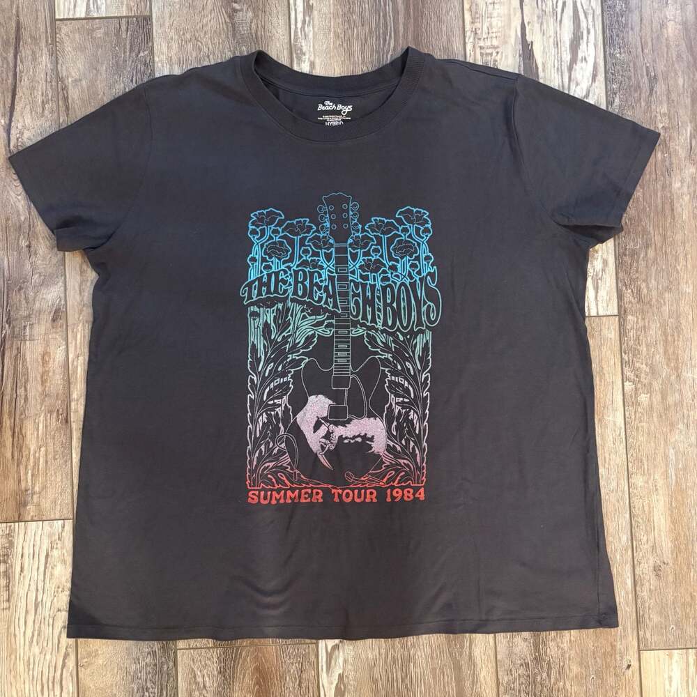 Beach Boys Summer Tour 84 Graphic T-Shirt XL Band Tee Back Print